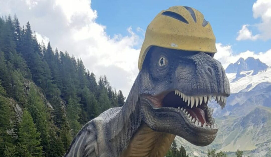 Emosson : sentier du site à empreintes des dinosaures